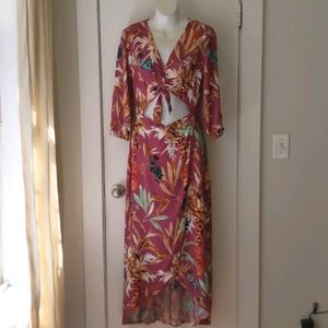 Tropical Print Dress